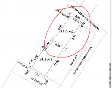 Bán nhà hẻm 584/1 Lê Trọng Tấn, P. Tây Thạnh, Q. Tân Phú